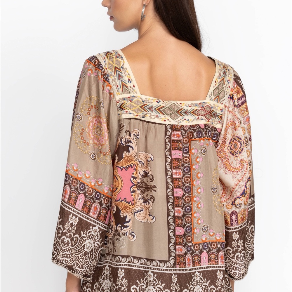 NWT - Johnny Was silk/embroidered Flora - Picture 11 of 16